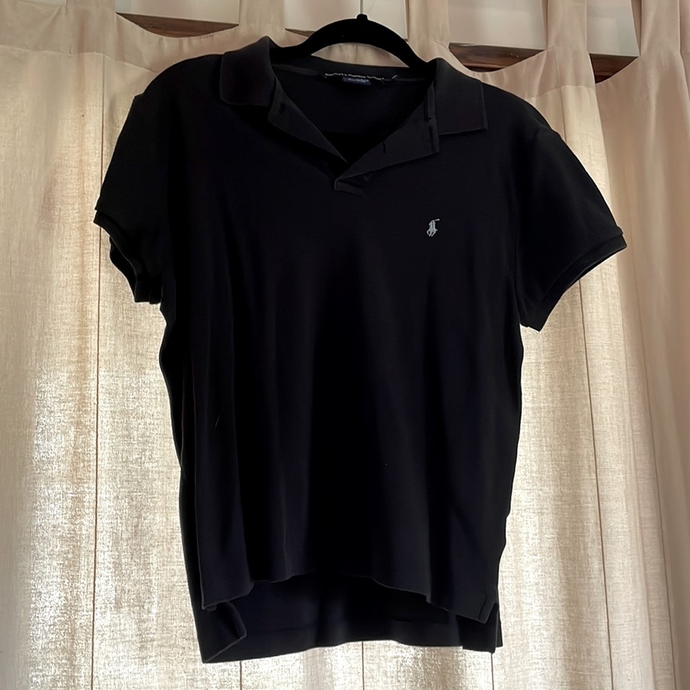 Ralph Lauren Slimfit Short-sleeved Black Polo Shirt Size XL